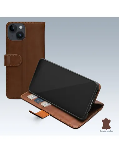 Mobilize Leather Wallet Apple iPhone 14 Brown