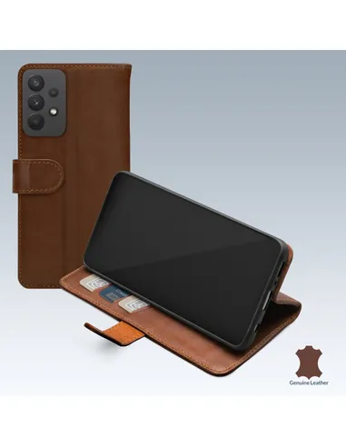 Mobilize Leather Wallet Samsung Galaxy A32 4G Brown