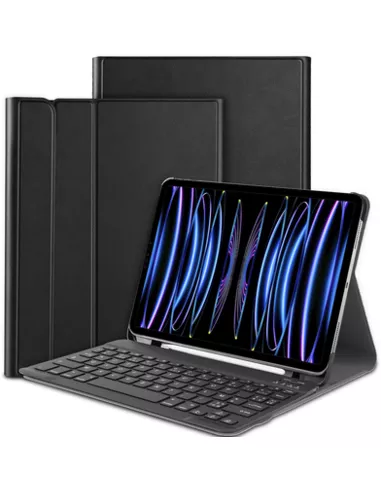 iPad Pro 11 2024 (5th Gen) - Premium Bluetooth Keyboard Cover Azerty